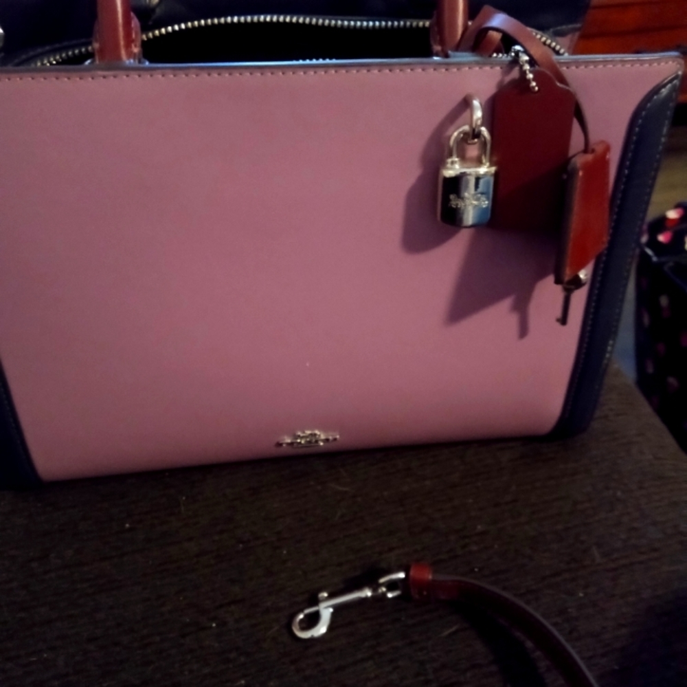 NWT COACH SATCHEL WITH LONG STRAP